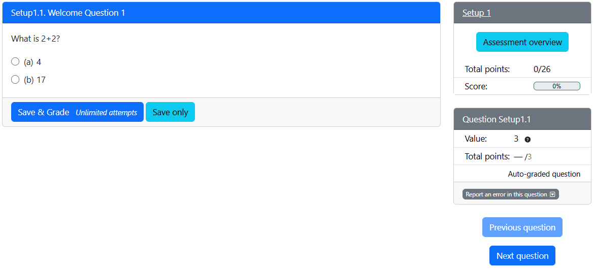 Question 1